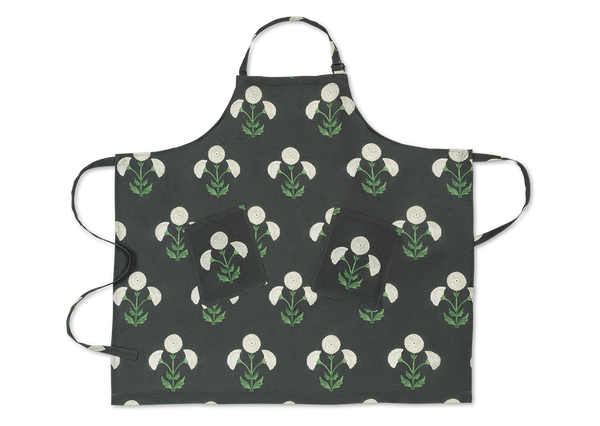 Matouk Schumacher Linen Apron in Gisele Moonflower