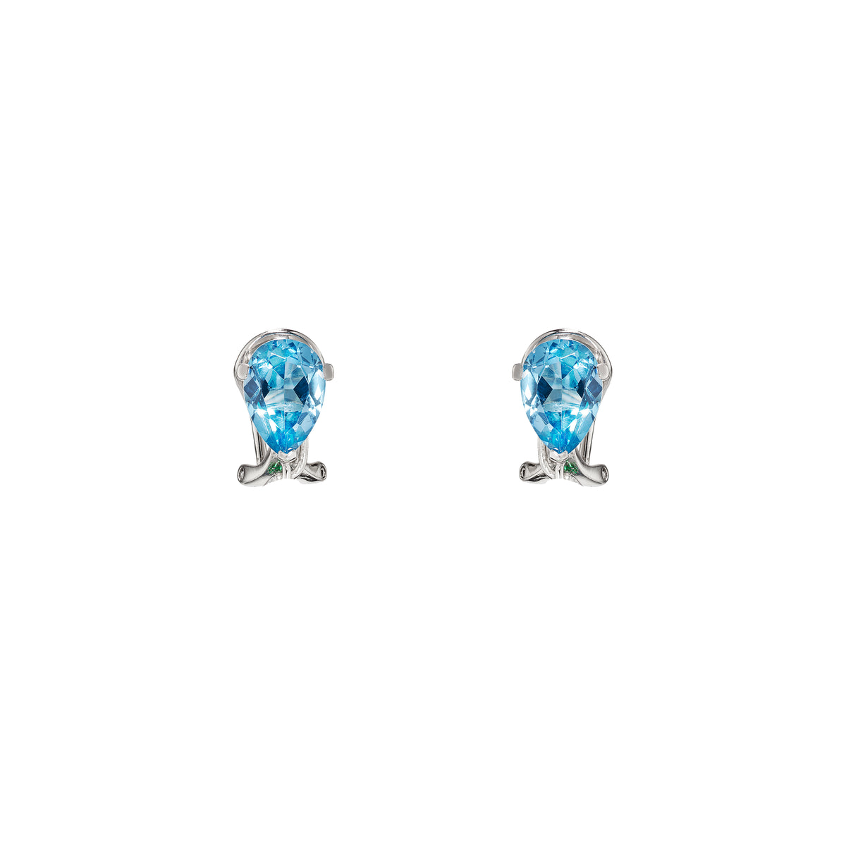 Aqua Pearl Tassel Earrings