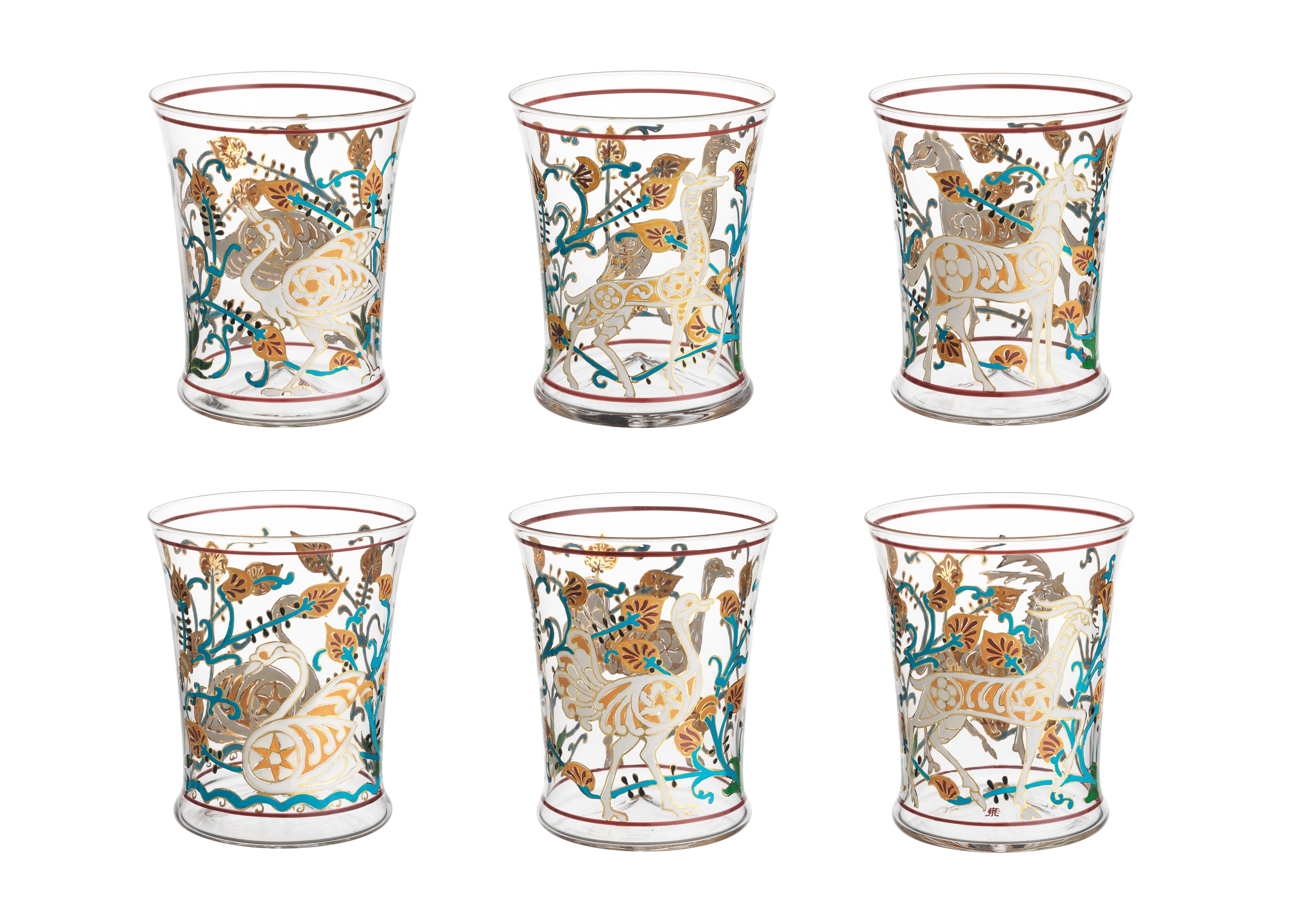 Alhambra Arabian Tumbler with Doe & Deer