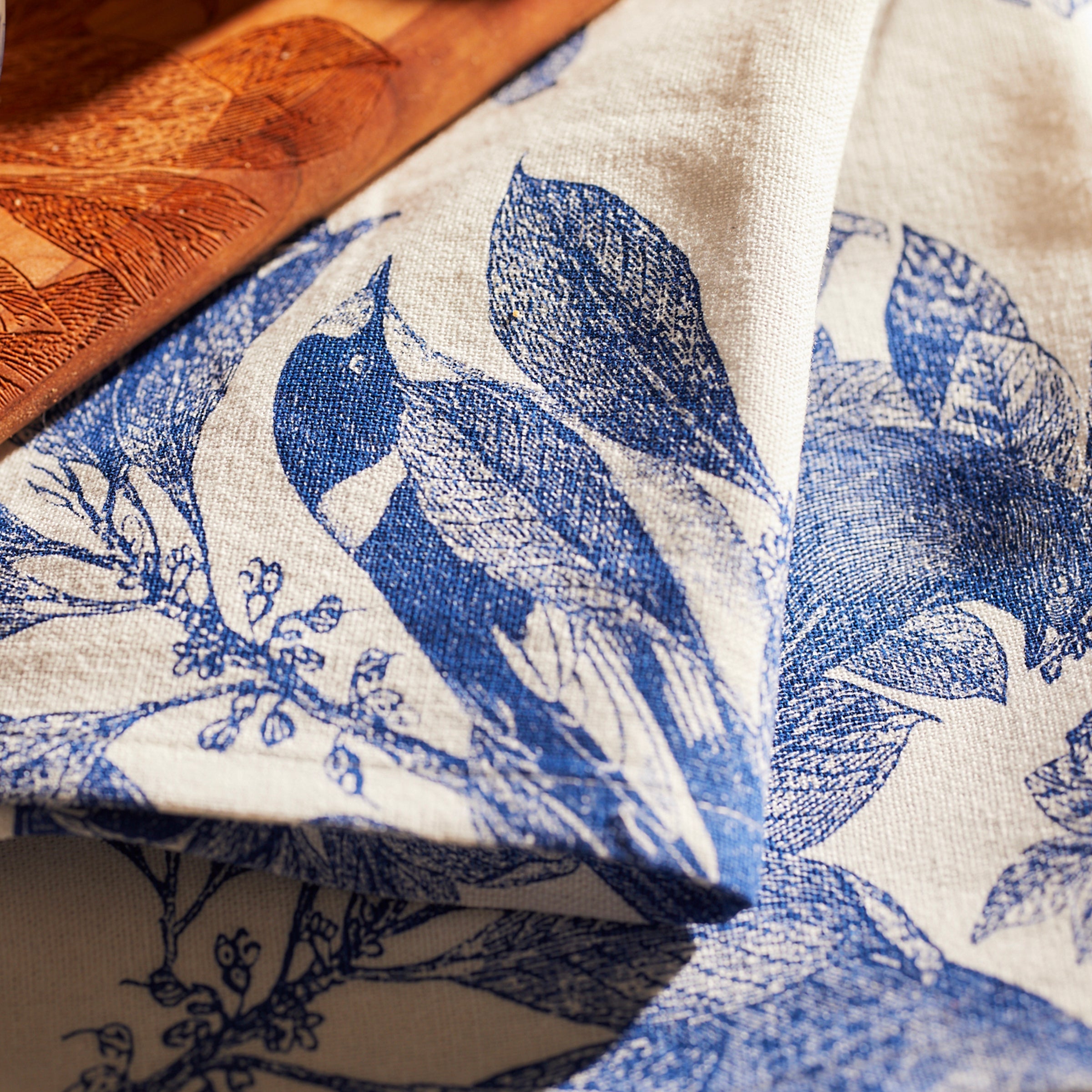 Arbor Birds Blue Dinner Napkins