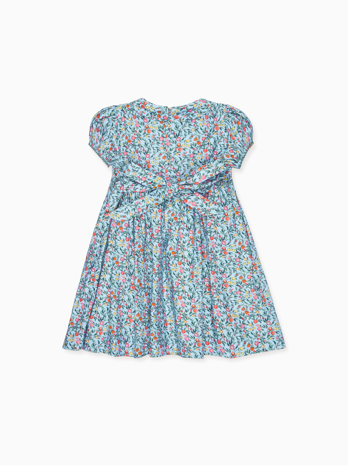 Arcadia Girl Hand-Smocked Dress in Blue Pomegranate