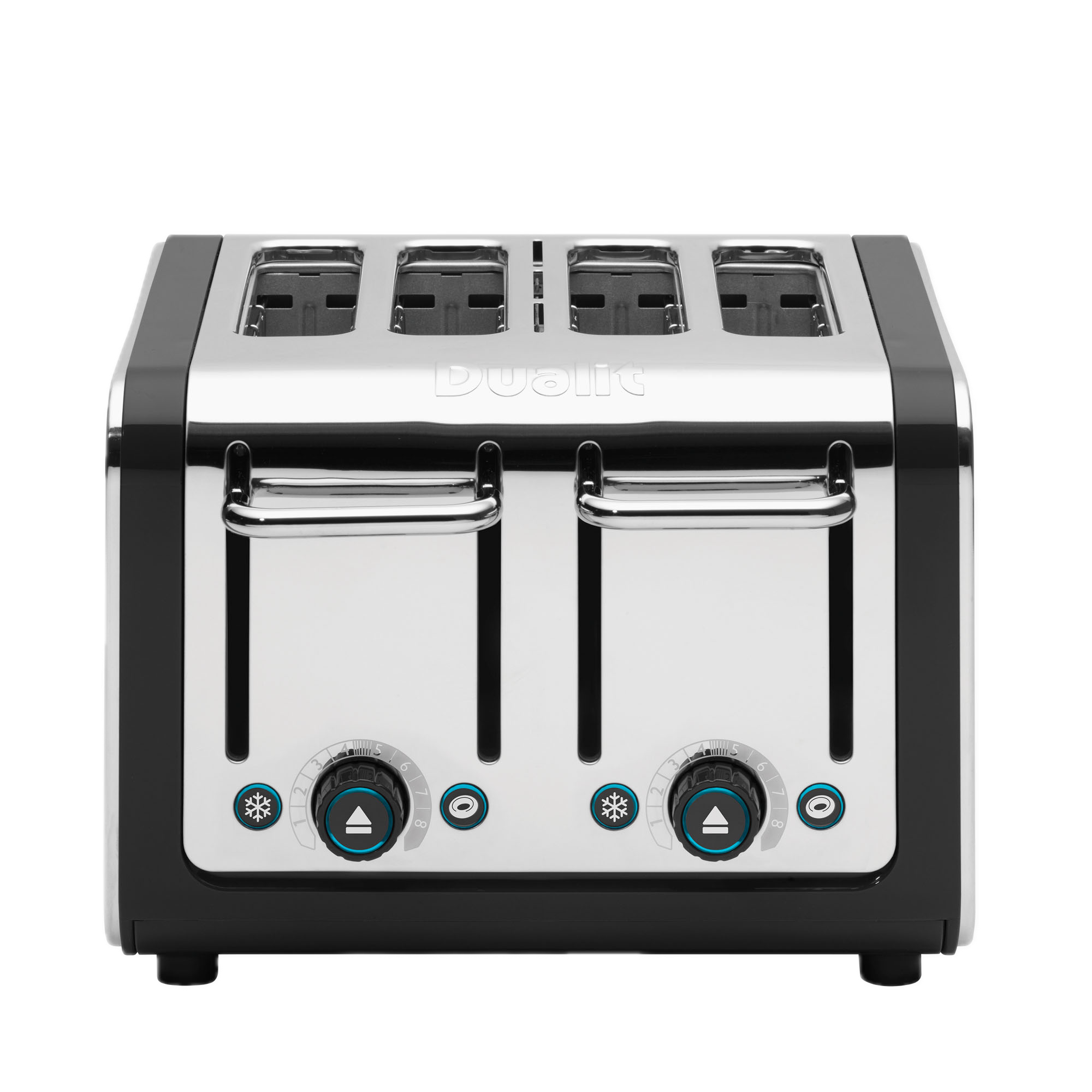 4 Slot Design Series Toaster in Black/Stainless Steel