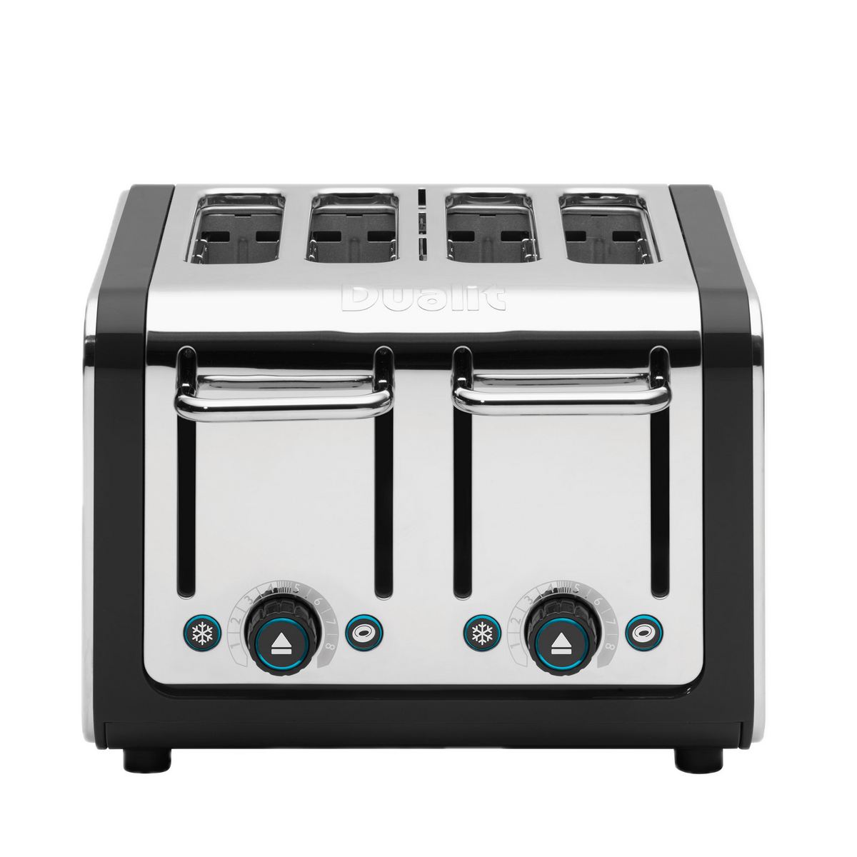 4 Slot Design Series Toaster in Black/Stainless Steel