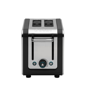 2 Slot Design Series Toaster in Black/Stainless Steel