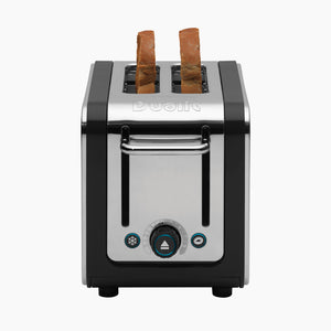 2 Slot Design Series Toaster in Black/Stainless Steel