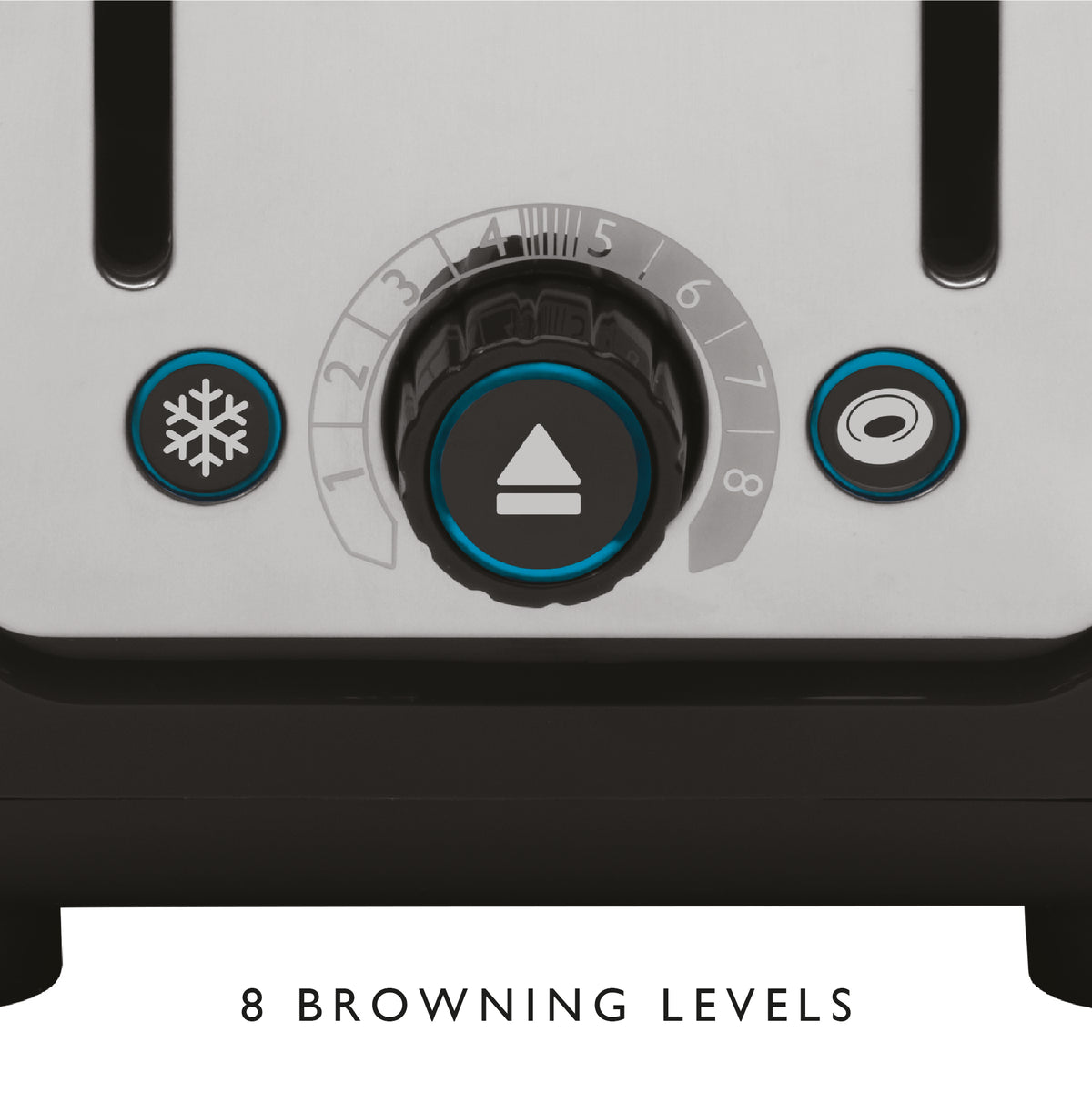 2 Slot Design Series Toaster in Black/Stainless Steel