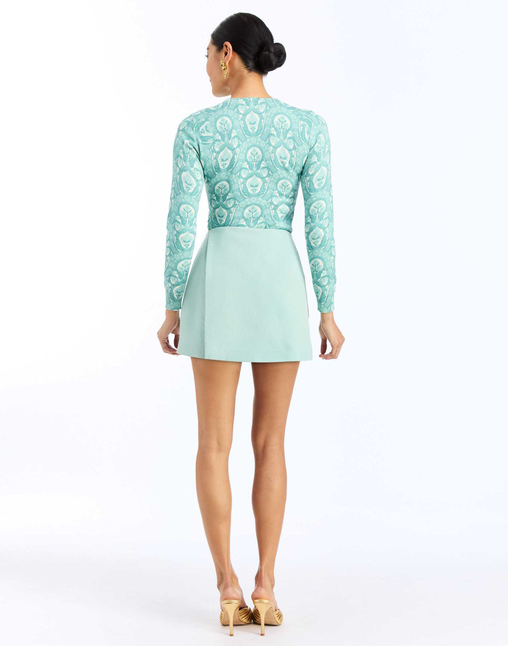 Arden Mini Skort in Aquarelle Blue