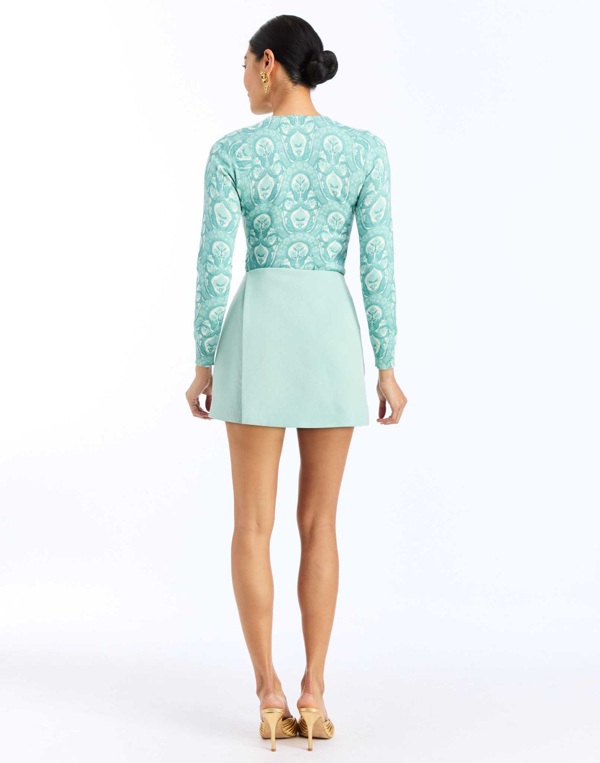 Arden Mini Skort in Aquarelle Blue