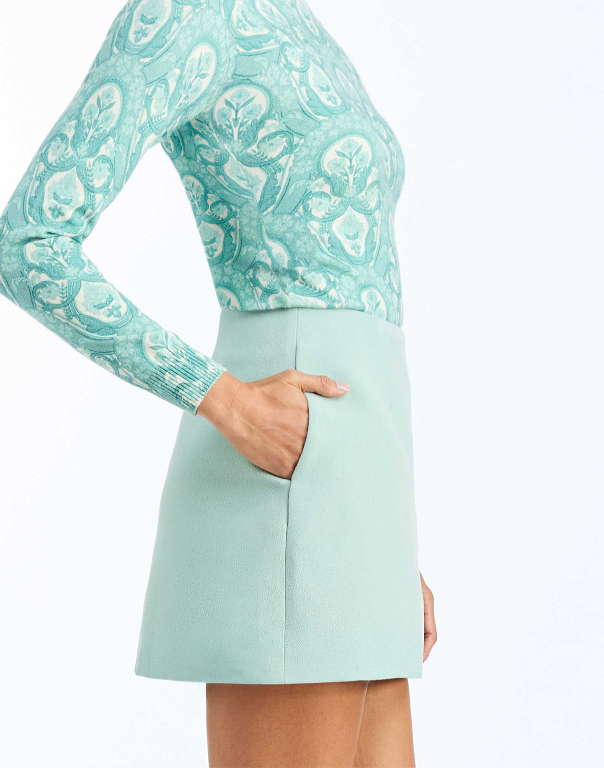 Arden Mini Skort in Aquarelle Blue