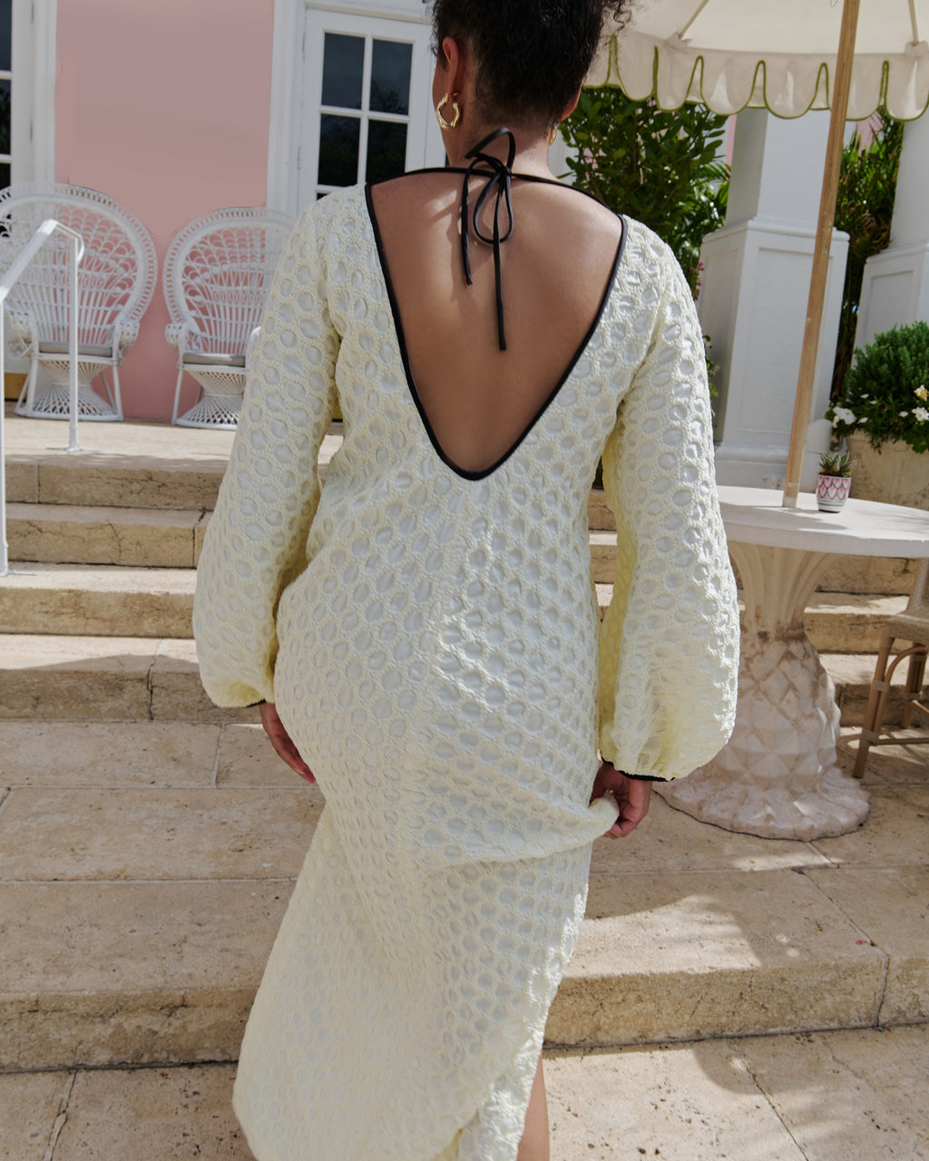 Mellow Yellow Smocked Smoking Dress - Arianne Elmy