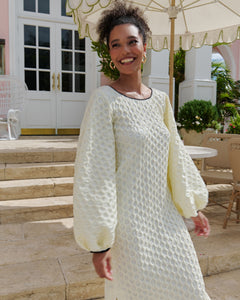 Mellow Yellow Smocked Smoking Dress - Arianne Elmy
