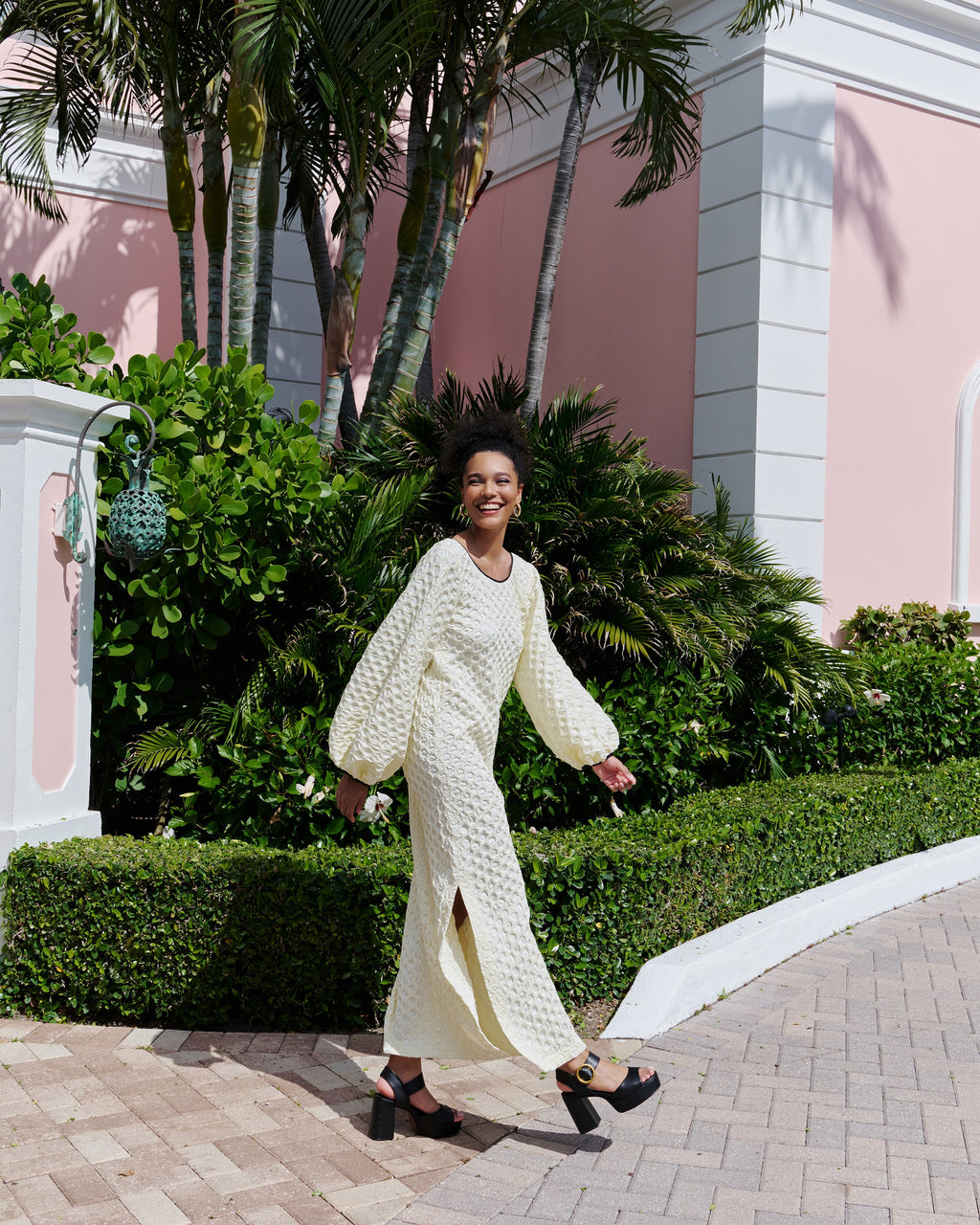 Mellow Yellow Smocked Smoking Dress - Arianne Elmy