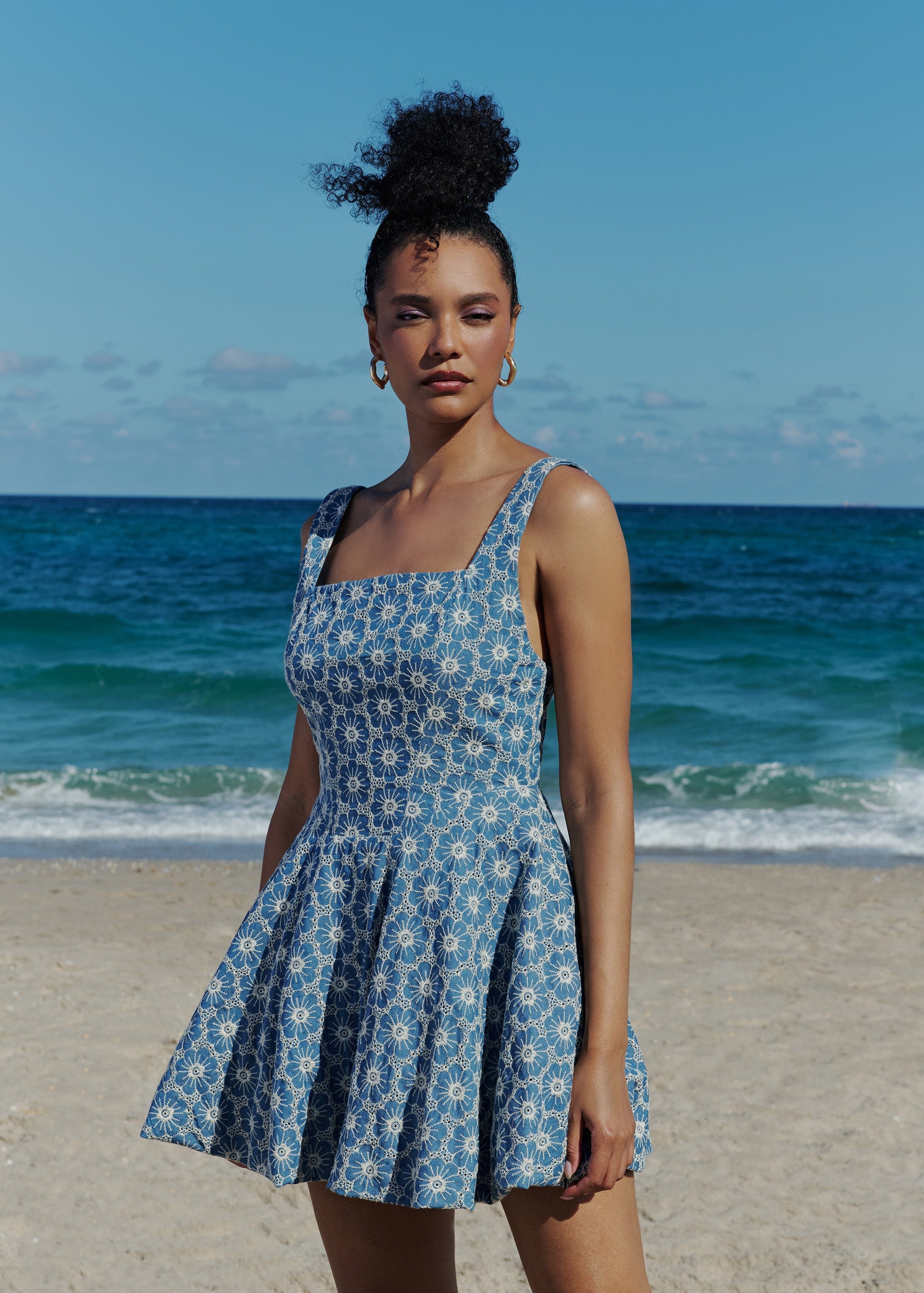 Denim La Bubble Dress - Arianne Elmy