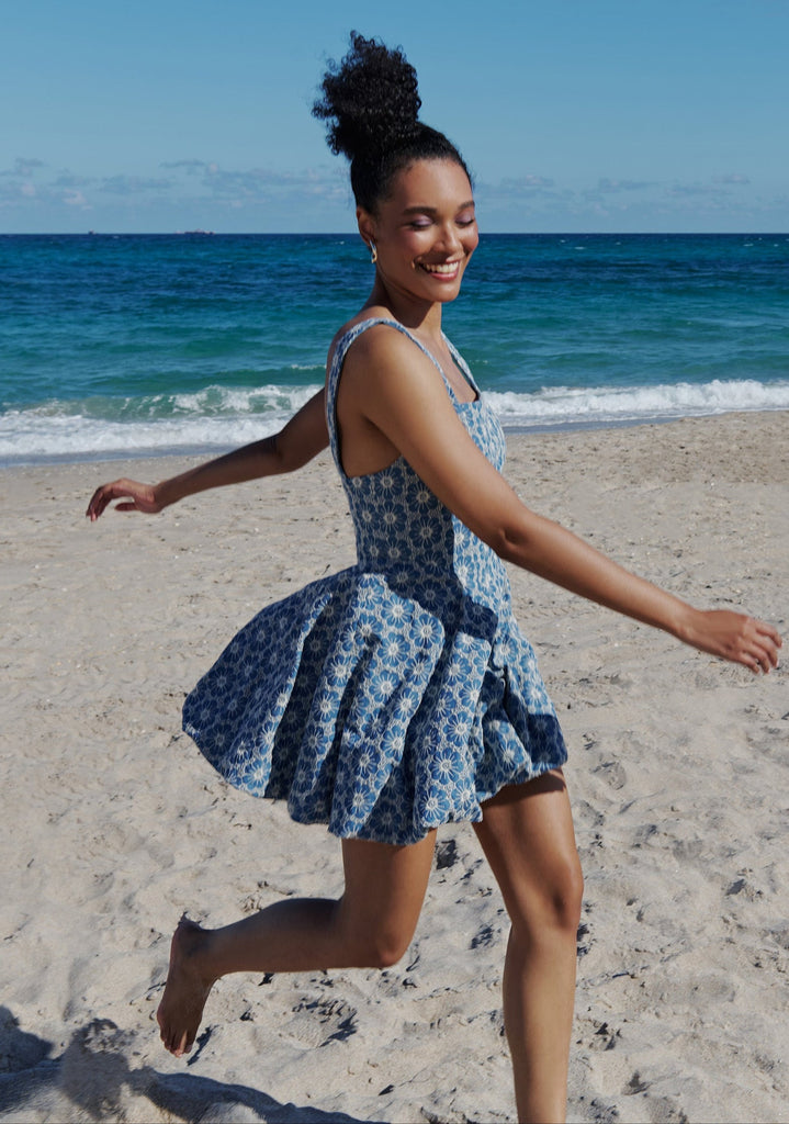 La Bubble Dress in Denim La Bubble Dress in Denim