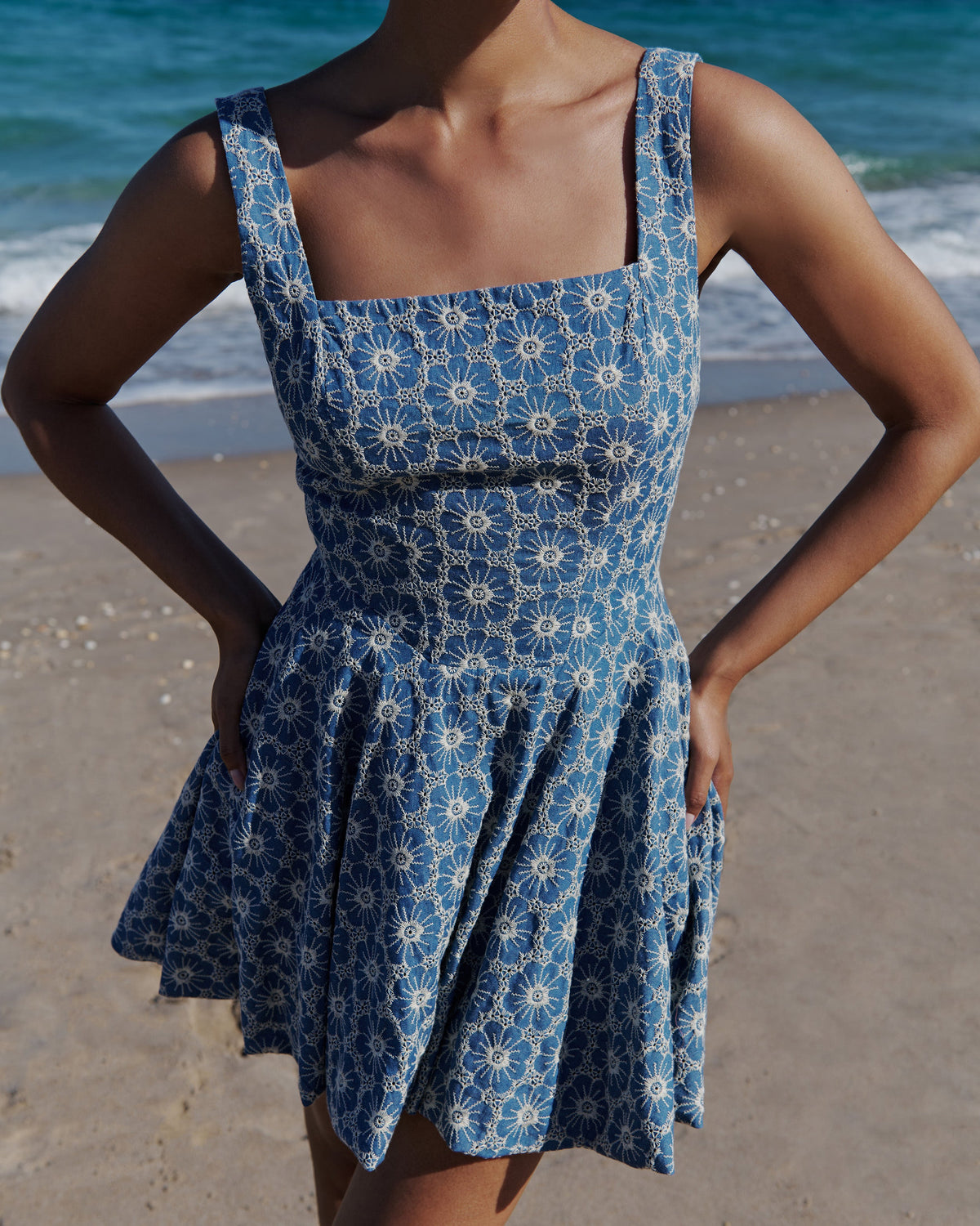denim bubble dress La Bubble Dress in Denim