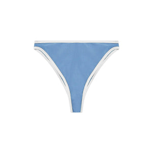 The Edie Bottom in Capri Blue/Ivory Shine