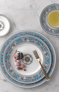 Florentine Turquoise Accent Salad Plate 9"