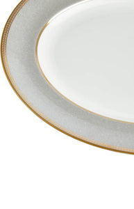 Renaissance Grey Oval Platter, 13.75"