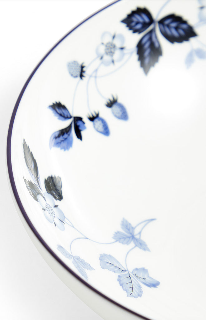Wild Strawberry Inky Blue Cereal Bowl 7in
