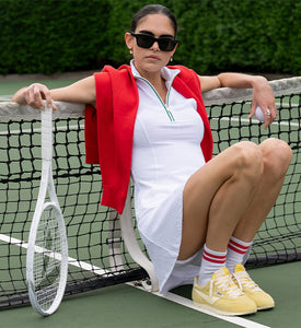 Tennis Racquet Zip Front Dress