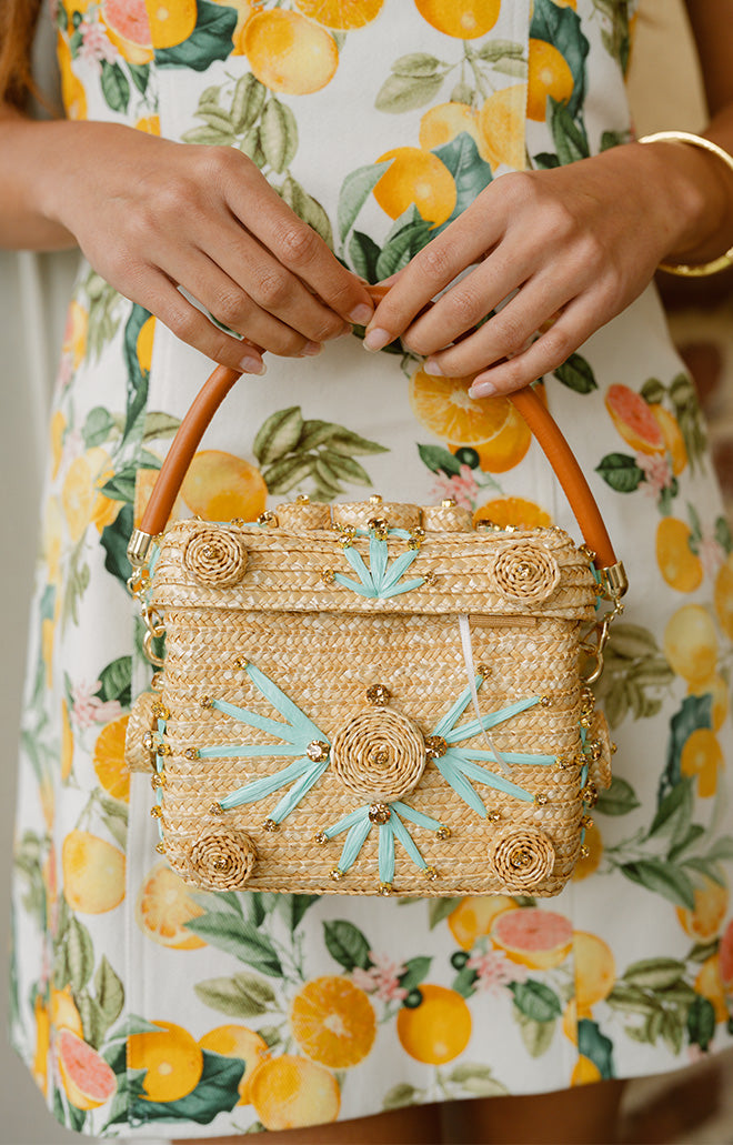 Circle Line Trunk Bag in Peppermint