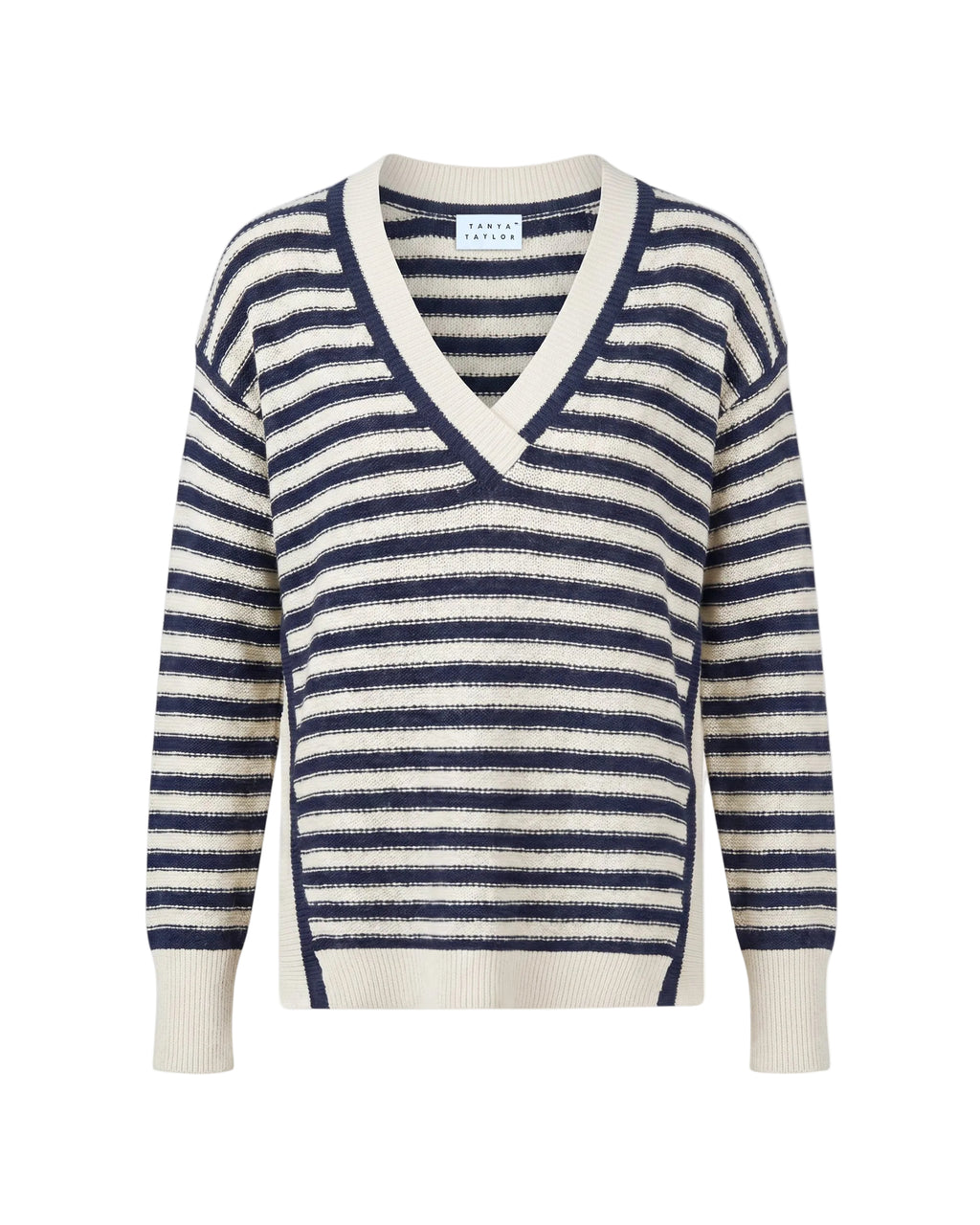 Ashby Sweater in Maritime Blue Cream Stripe
