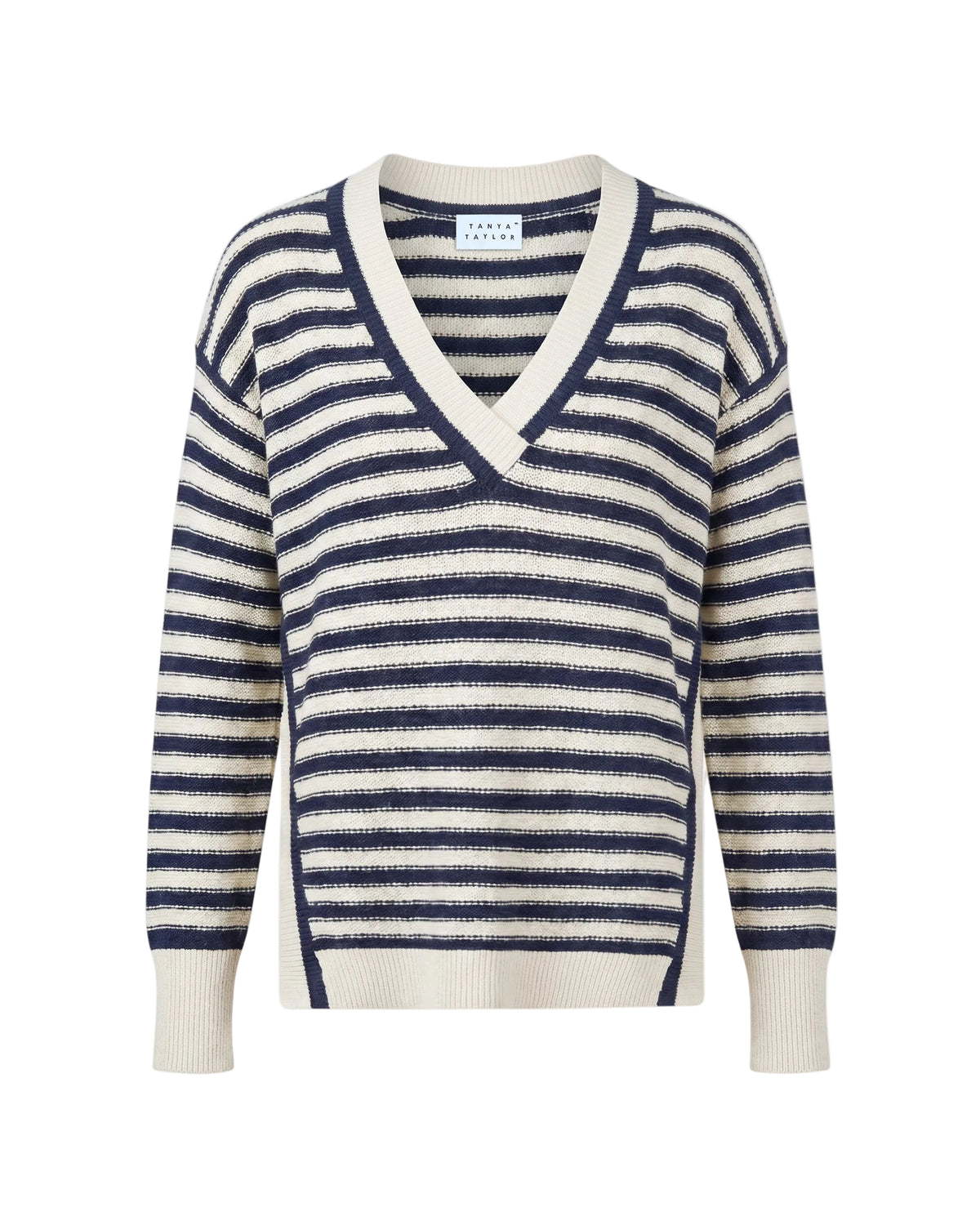 Ashby Sweater in Maritime Blue Cream Stripe