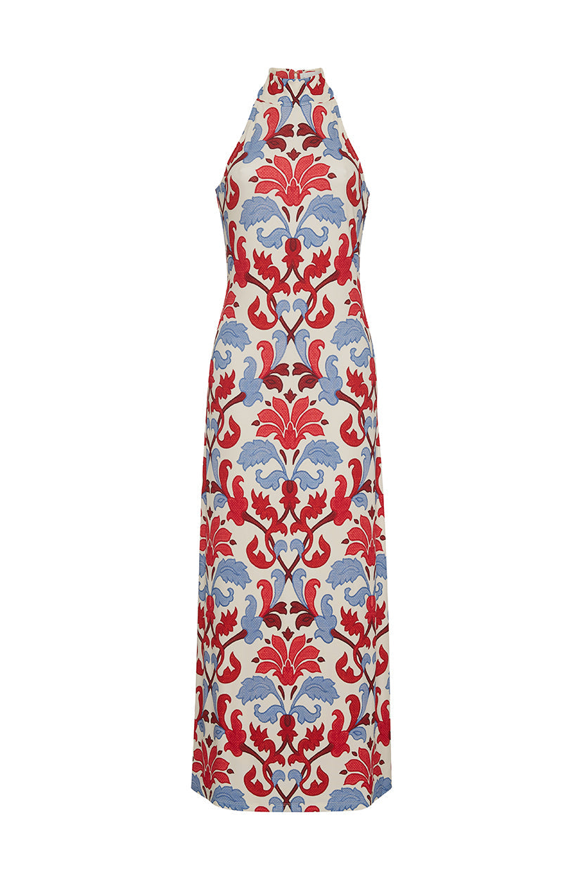 Asher Dress in Fleur Crest Ivory