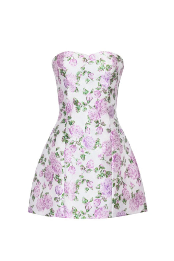The Ashley Dress in Pink & Green