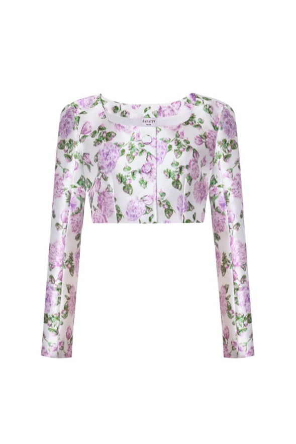 The Julianne Jacket in Pink & Green
