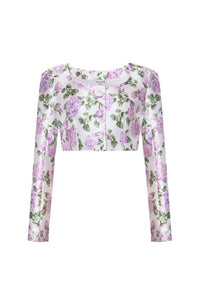 The Julianne Jacket in Pink & Green