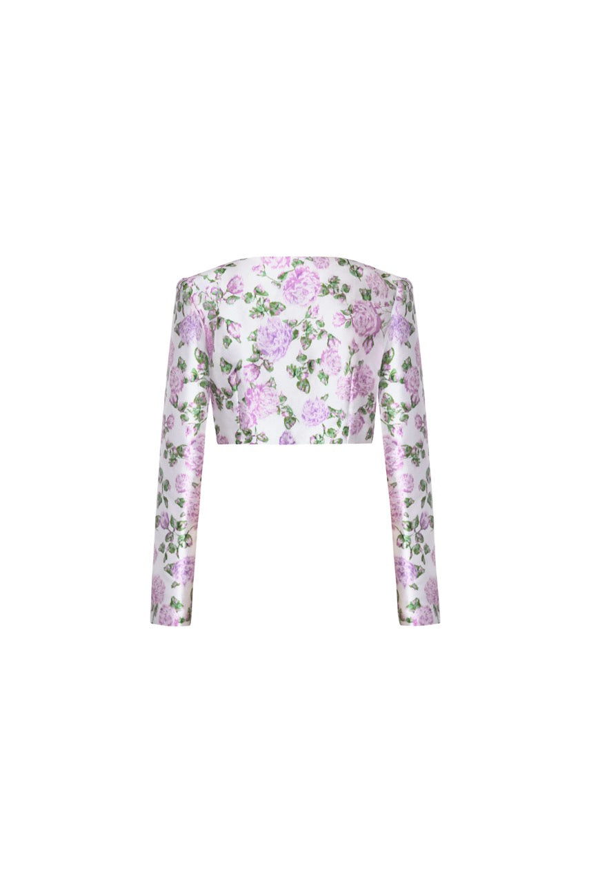 The Julianne Jacket in Pink & Green