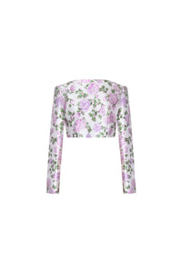 The Julianne Jacket in Pink & Green