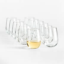Aspen 17-Oz. Stemless Wine Glasses, Set of 12