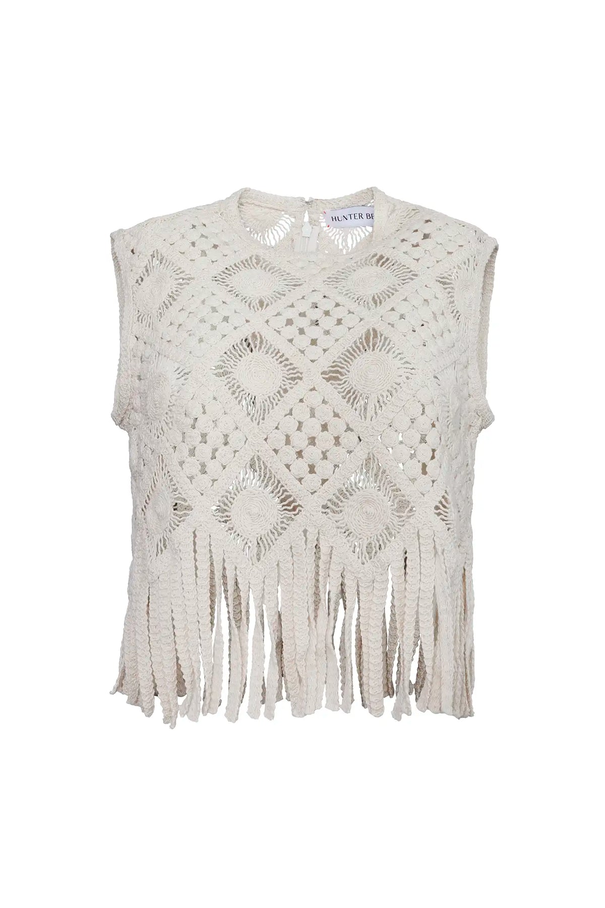 The Astor Top in Cream.