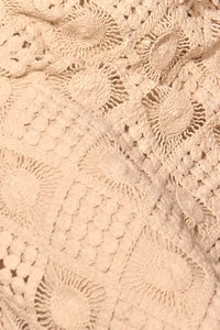 Close up of the Rivington Skirt in Cream.