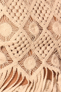 Close up of the Astor Top in Cream.