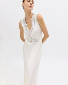 Astrid Dress in Pearl