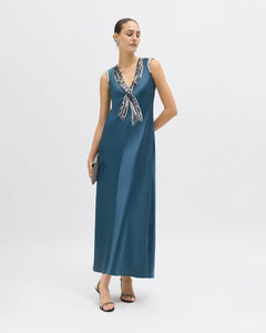 Astrid Dress in Peacock Blue