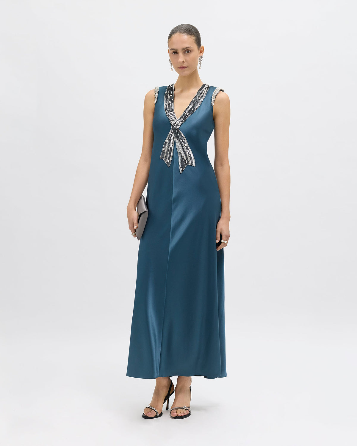 Astrid Dress in Peacock Blue