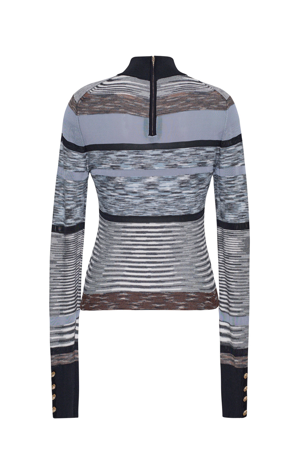 Astrid Pullover in Blue Brown Multi