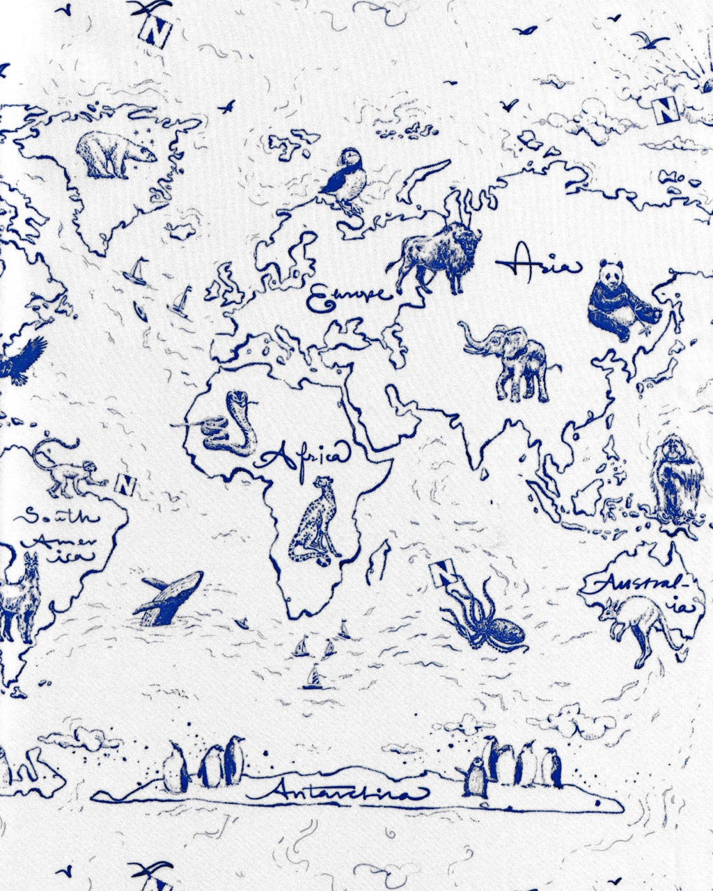 Atlas Scarf in Blue