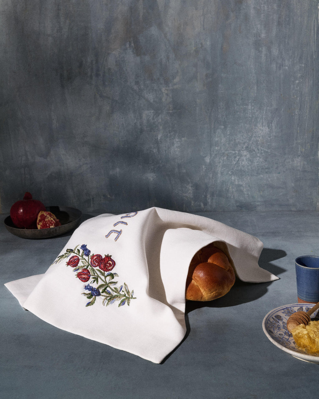 Levi Challah Cover in Pomegranates