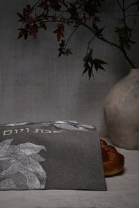 Reuben Challah Cover in Mandrake Grey