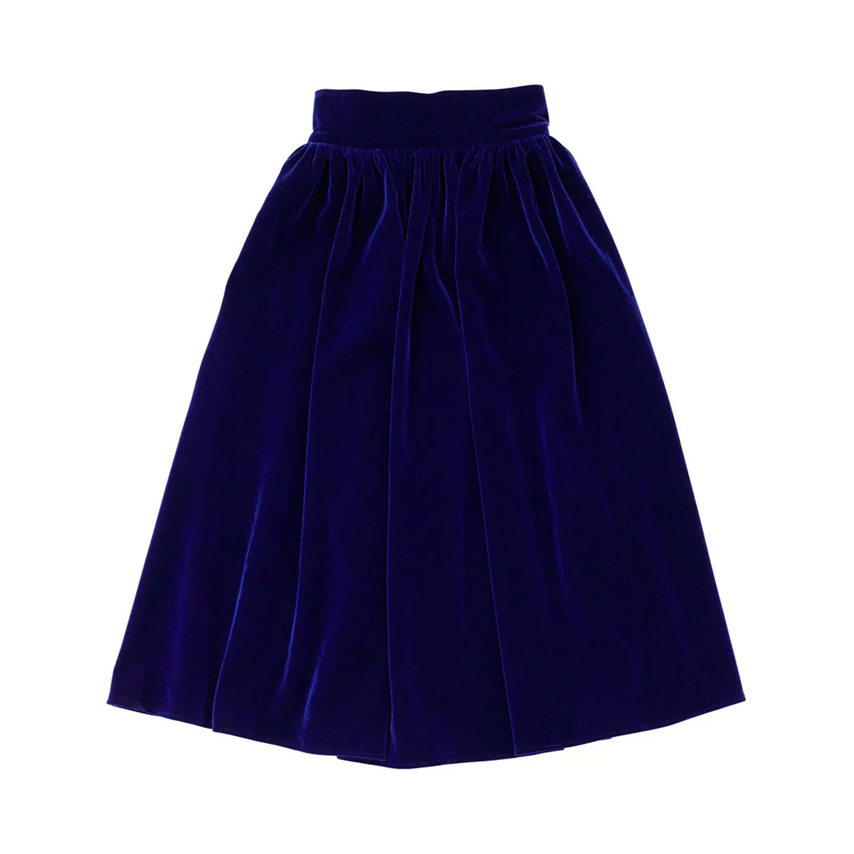 Audrey Skirt in Midnight Blue Velvet