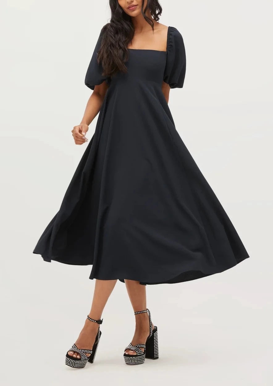 The Matilda Dress in Black Crepe Black Crepe / XL The Matilda Dress in Black Crepe Black Crepe / XL