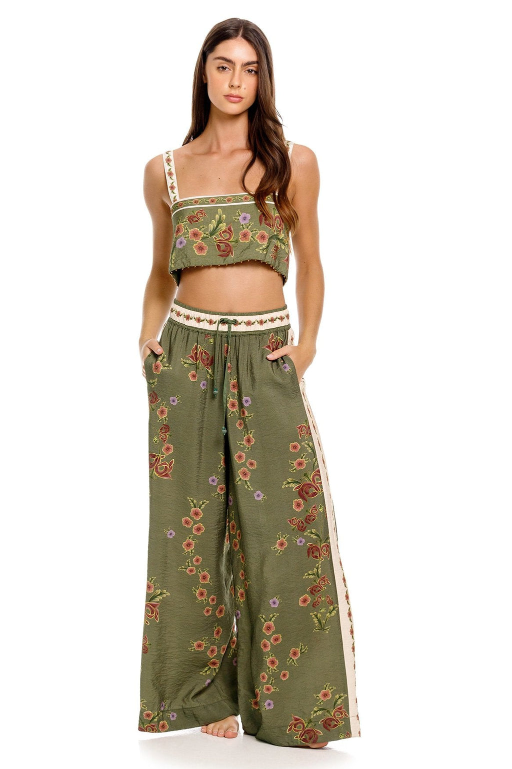 Senja Crop Top in Aura