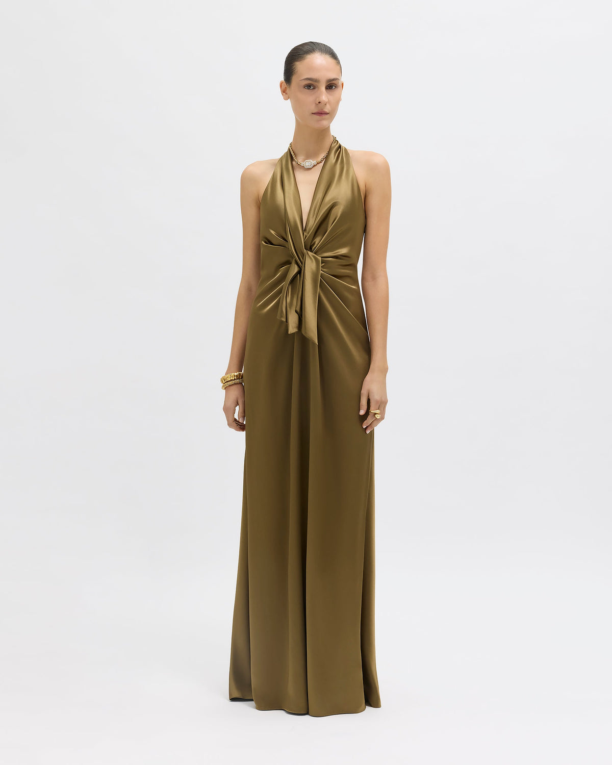 Ava Gown in Olivine