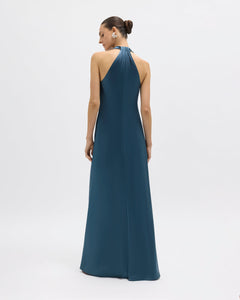 Ava Gown in Peacock Blue