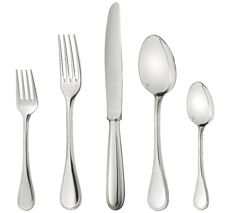 Perles Silver-plated Individual Place Setting, Set of 5